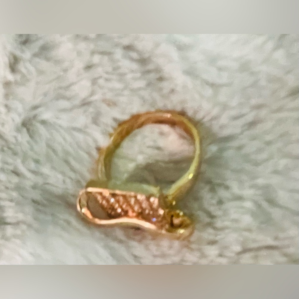 Gold-Tone Crystal Embellished Ring